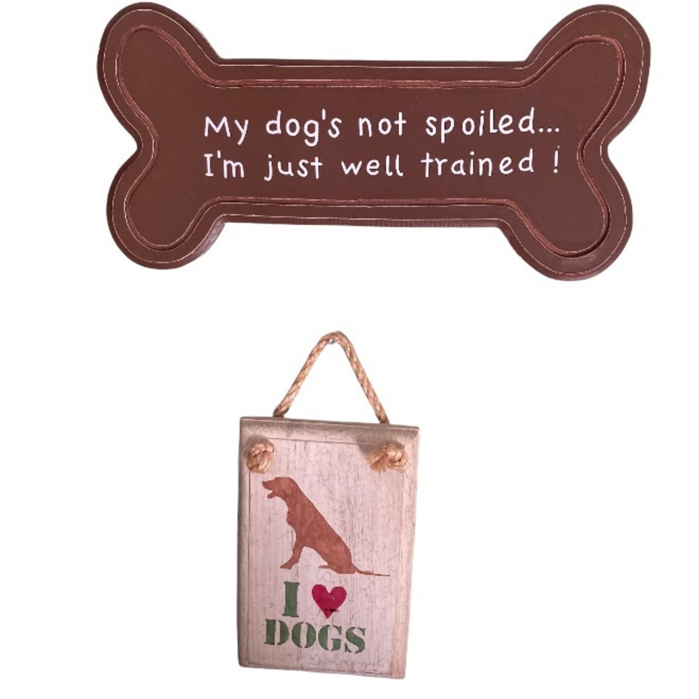 2/$15- Dog Wall Plaques